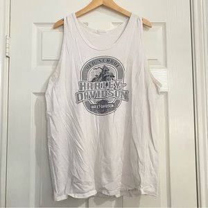Harley Davidson Old School Motorcycle Texoma Sherman Texas Tank Shirt Mens XL ?